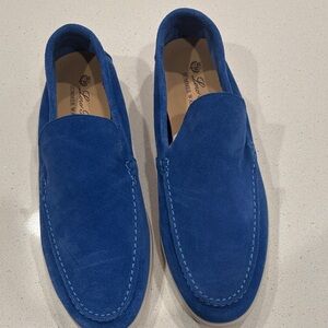Loro Piana Vibrant Blue Men's Loafers